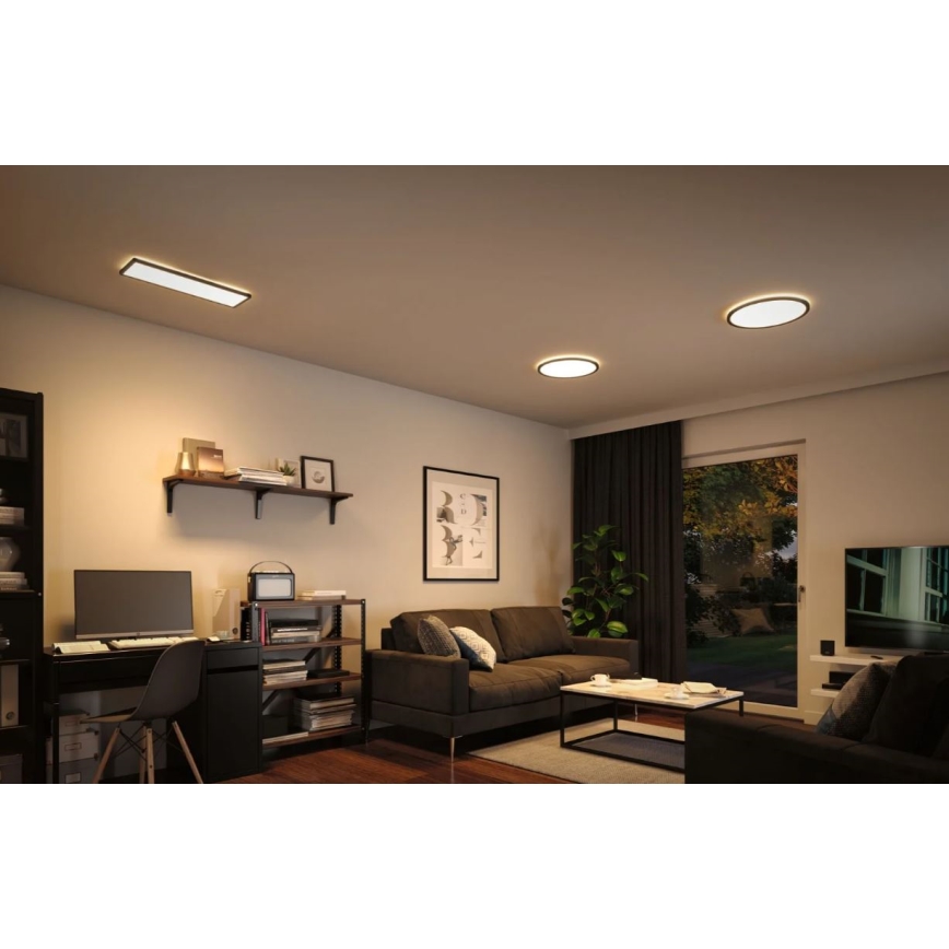 Paulmann 70999 - LED/22W Panel regulable ATRIA 230V 3000K diá. 42 cm negro