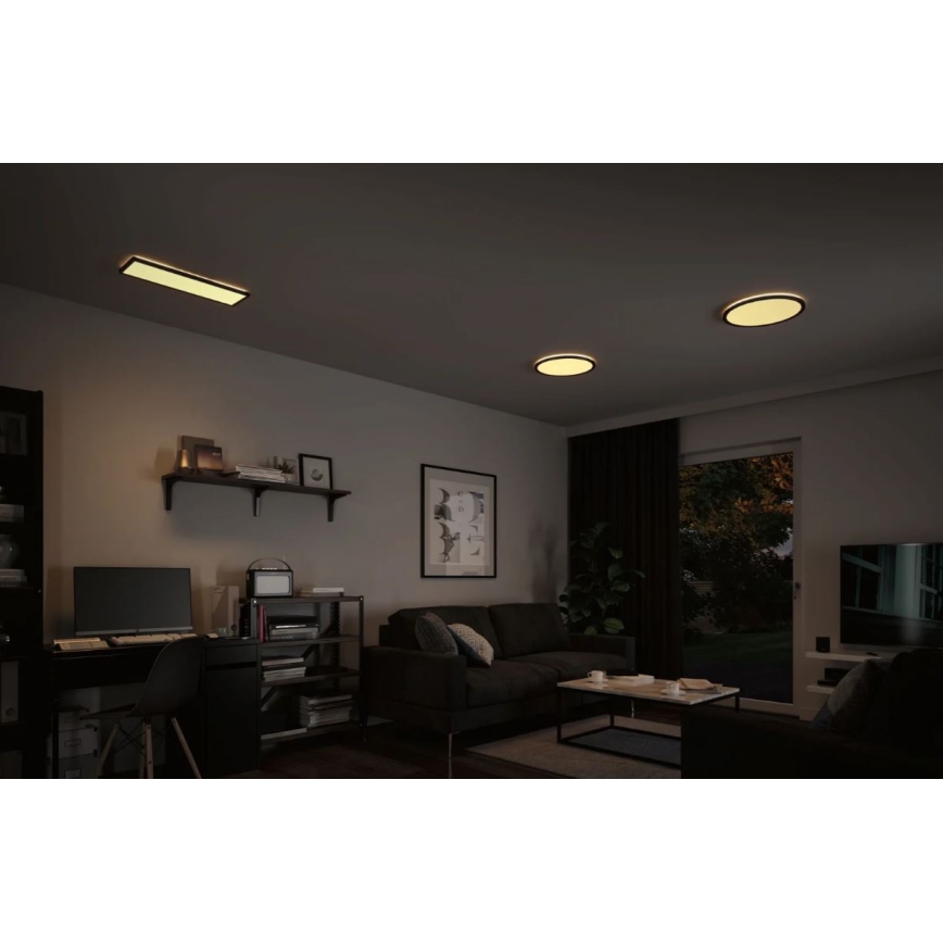 Paulmann 70999 - LED/22W Panel regulable ATRIA 230V 3000K diá. 42 cm negro