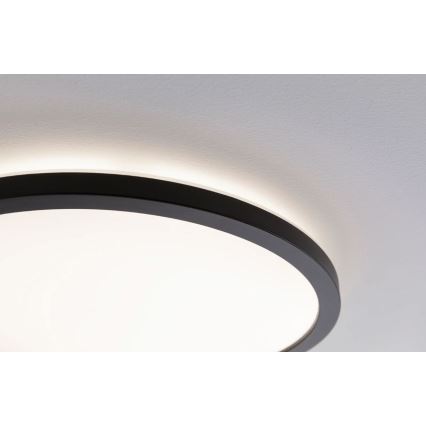 Paulmann 70999 - LED/22W Panel regulable ATRIA 230V 3000K diá. 42 cm negro
