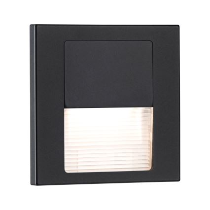 Paulmann 80001 - LED/1W Iluminación de escalera TSARO 230V Follow/negro