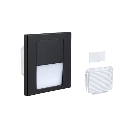 Paulmann 80001 - LED/1W Iluminación de escalera TSARO 230V Follow/negro