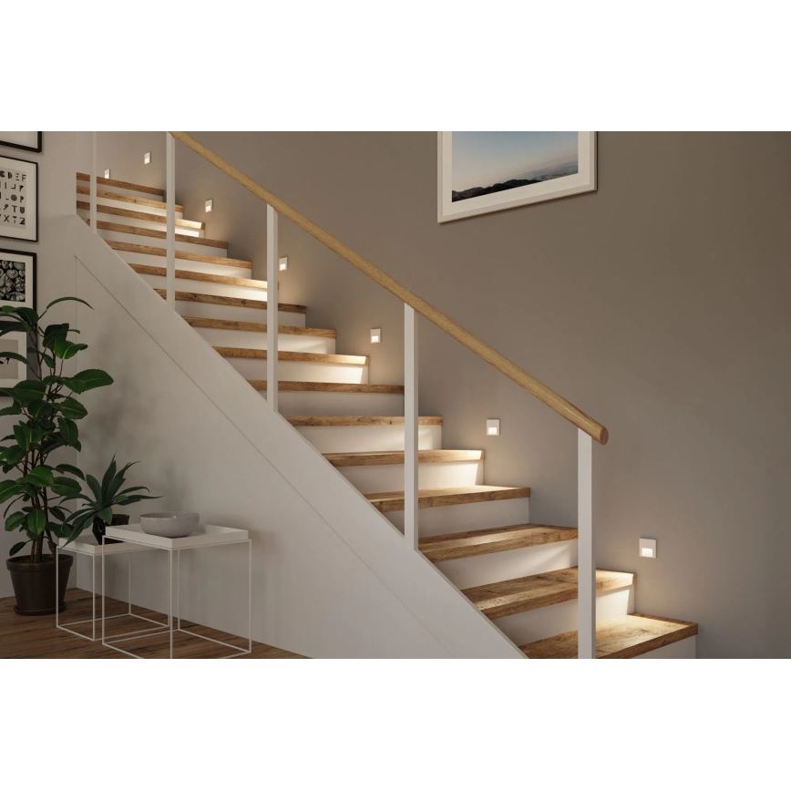 Paulmann 80002 - LED/1W Iluminación de escalera con sensor TSARO 230V Lead/blanco