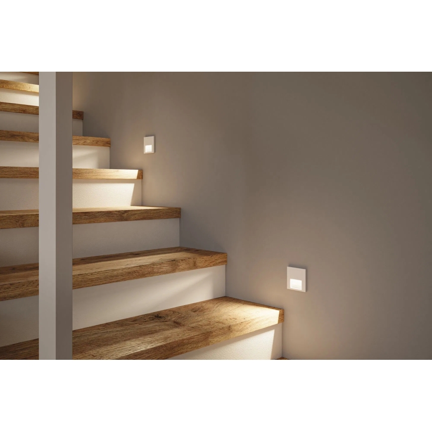 Paulmann 80002 - LED/1W Iluminación de escalera con sensor TSARO 230V Lead/blanco