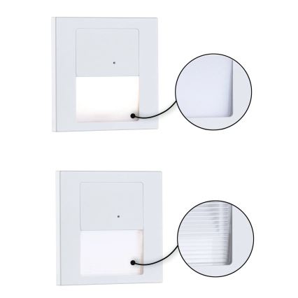 Paulmann 80002 - LED/1W Iluminación de escalera con sensor TSARO 230V Lead/blanco