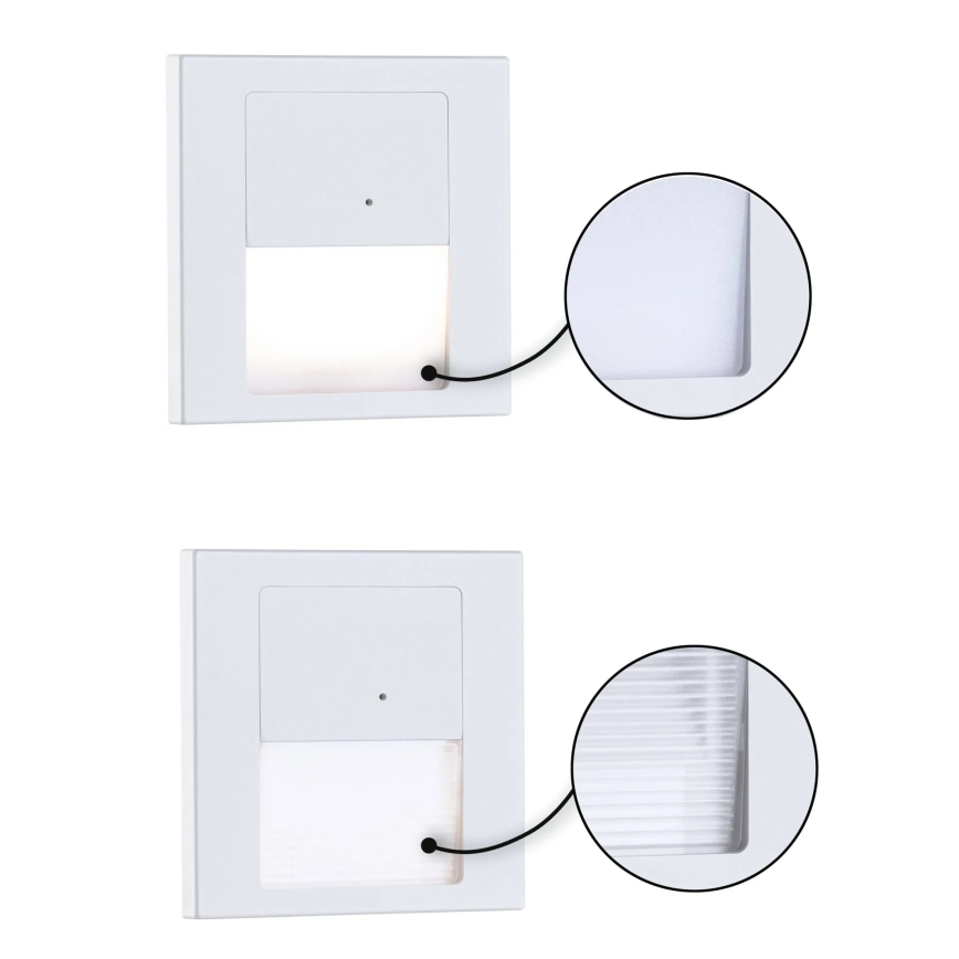 Paulmann 80002 - LED/1W Iluminación de escalera con sensor TSARO 230V Lead/blanco