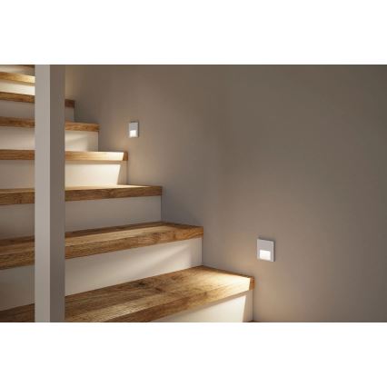 Paulmann 80003 - LED/1W Iluminación de escalera con sensor TSARO 230V Lead/cromo mate