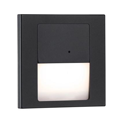 Paulmann 80004 - LED/1W Iluminación de escalera con sensor TSARO 230V Lead/negro
