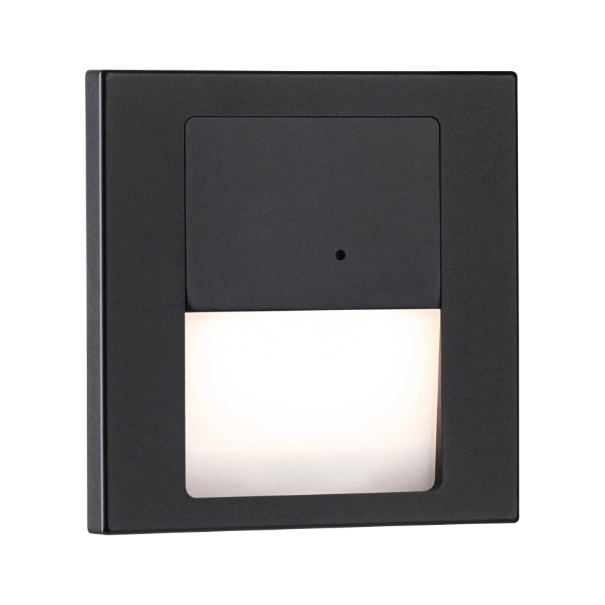 Paulmann 80004 - LED/1W Iluminación de escalera con sensor TSARO 230V Lead/negro