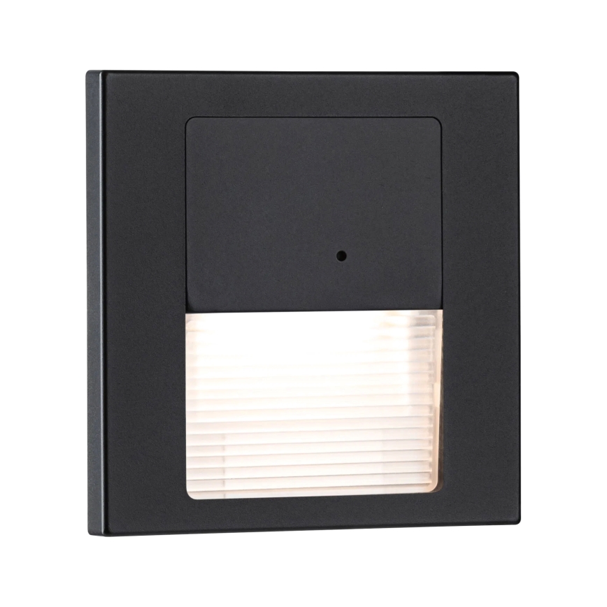 Paulmann 80004 - LED/1W Iluminación de escalera con sensor TSARO 230V Lead/negro