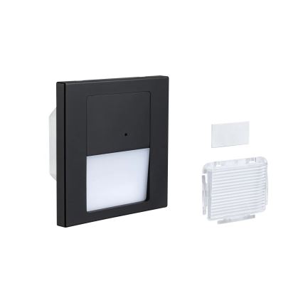 Paulmann 80004 - LED/1W Iluminación de escalera con sensor TSARO 230V Lead/negro