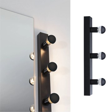 Paulmann 80097 - 3xE14/40W IP44 Iluminación de espejo de baño REGULA 230V negro