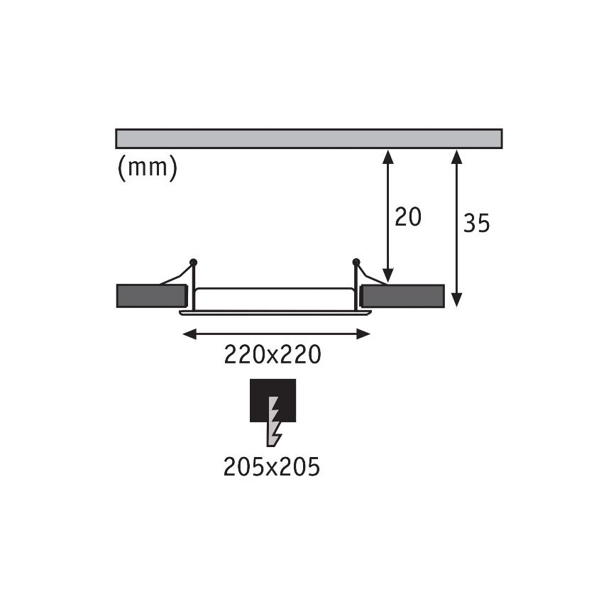 Paulmann 92066 - LED/18W IP44 Lámpara empotrable de baño 230V