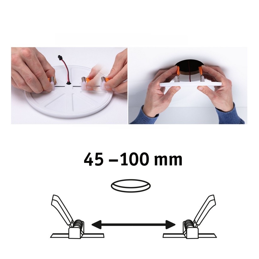 Paulmann 92391 - LED/8,5W IP44 Lámpara empotrable del baño VARIFIT 230V