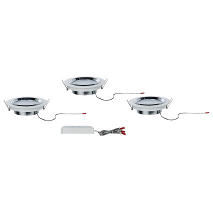 Paulmann 92693 - SET 3xLED/8W Lámpara empotrable regulable PREMIUM LINE 230/