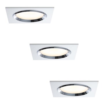 Paulmann 92695 - SET 3x Luz de techo LED regulable DICE 3xLED/8W/230V