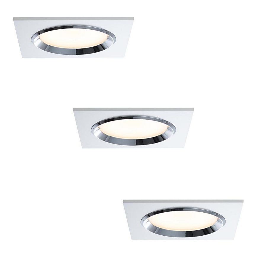 Paulmann 92695 - SET 3x Luz de techo LED regulable DICE 3xLED/8W/230V
