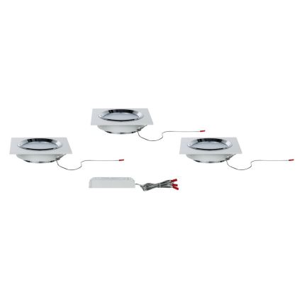 Paulmann 92695 - SET 3x Luz de techo LED regulable DICE 3xLED/8W/230V