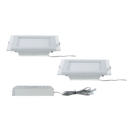 Paulmann 92706 - SET 2xIluminación LED empotrada de techo DECODICE 2xLED/7,5W/230V