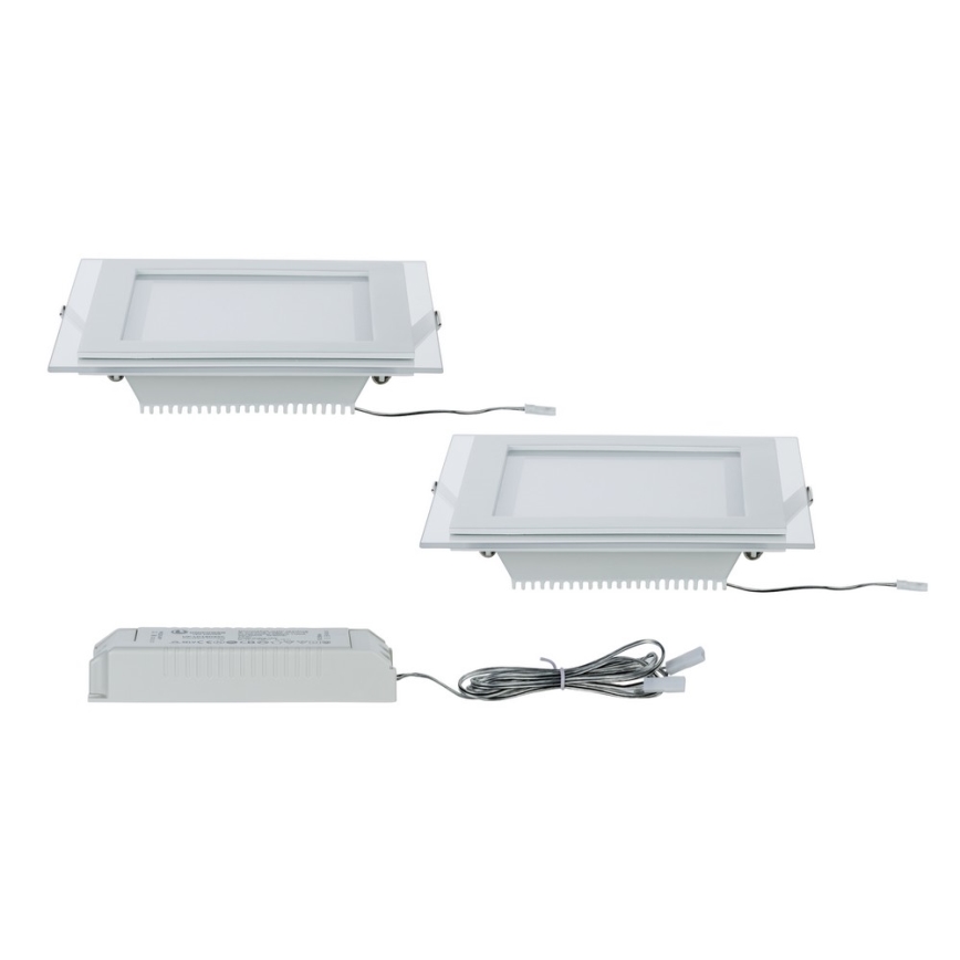 Paulmann 92706 - SET 2xIluminación LED empotrada de techo DECODICE 2xLED/7,5W/230V