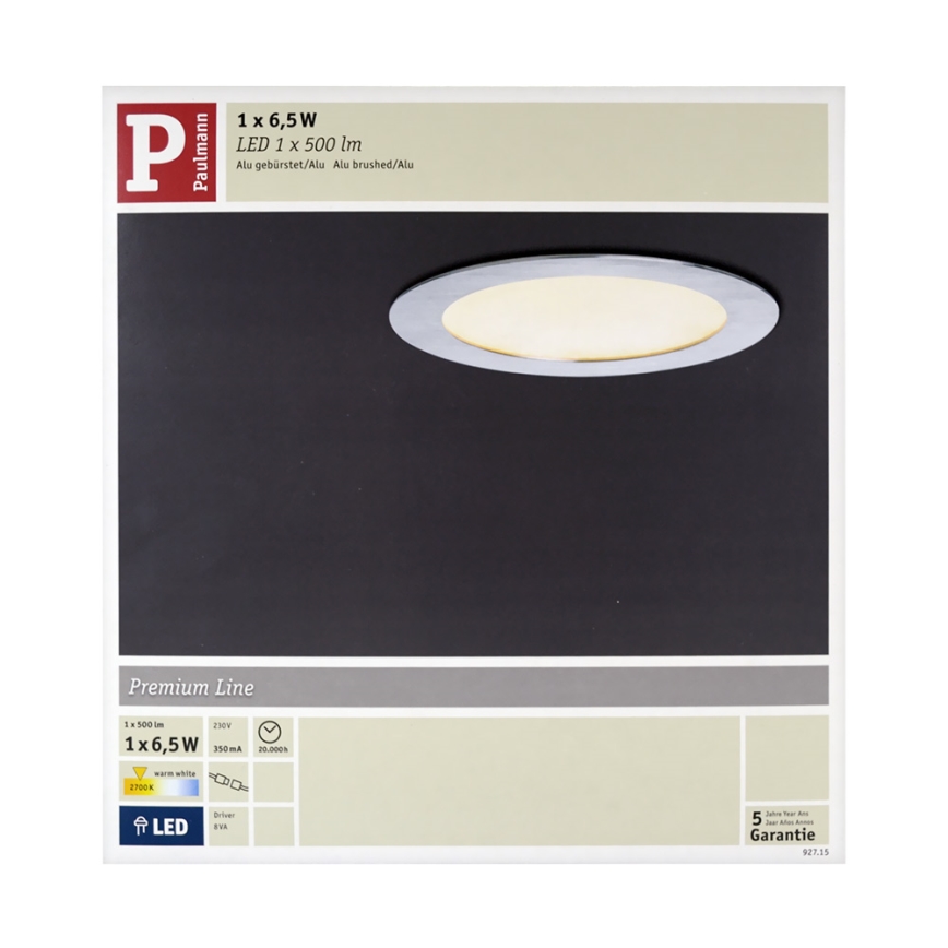 Paulmann 92715 - Panel LED PREMIUM LINE LED/6,5W/230V