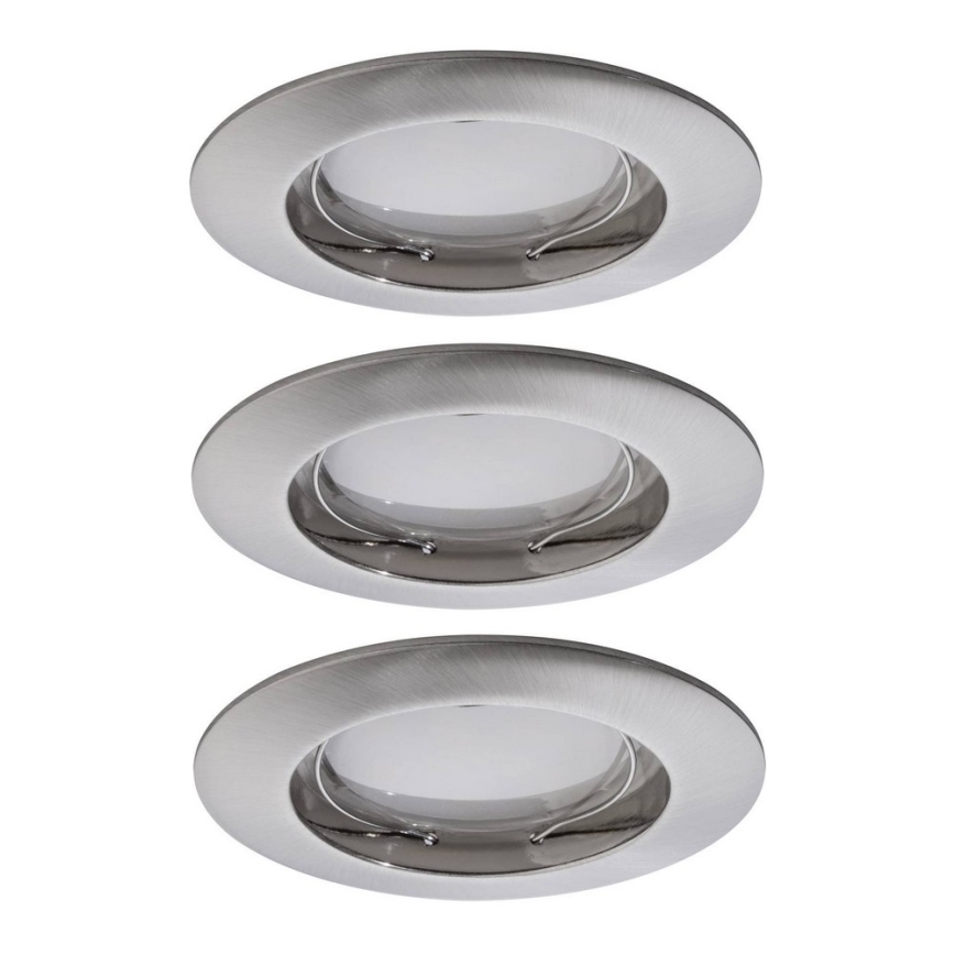 Paulmann 92827 - SET 3xLED/7W IP44 Lámpara empotrable regulable para el baño COIN 230V