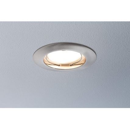 Paulmann 92827 - SET 3xLED/7W IP44 Lámpara empotrable regulable para el baño COIN 230V