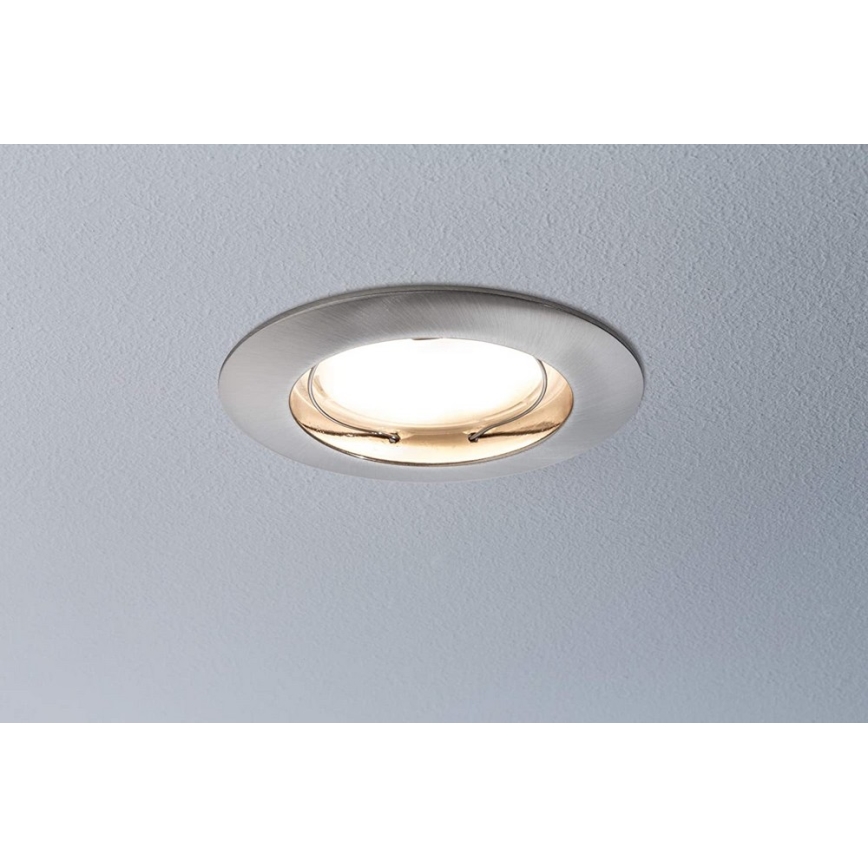 Paulmann 92827 - SET 3xLED/7W IP44 Lámpara empotrable regulable para el baño COIN 230V