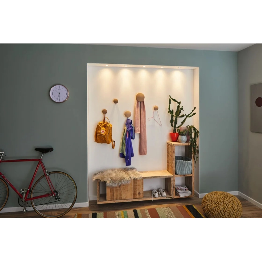 Paulmann 92971 - SET 3x LED/4,2W IP23 Lámpara empotrable regulable para el baño NOVA 230V