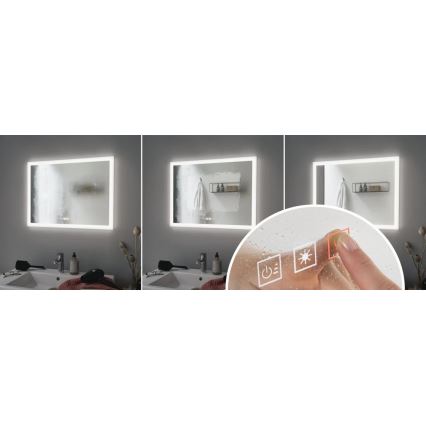 Paulmann 93013 - Espejo de baño LED con retroiluminación regulable LED/22W IP44 230V 2700/4000/6500K