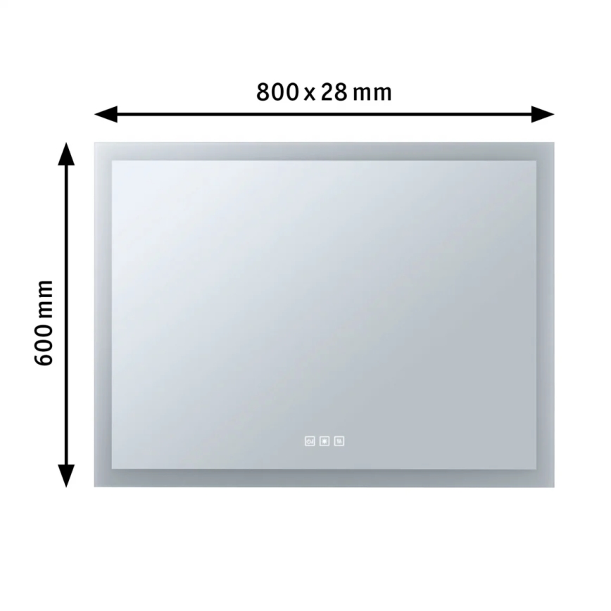 Paulmann 93013 - Espejo de baño LED con retroiluminación regulable LED/22W IP44 230V 2700/4000/6500K