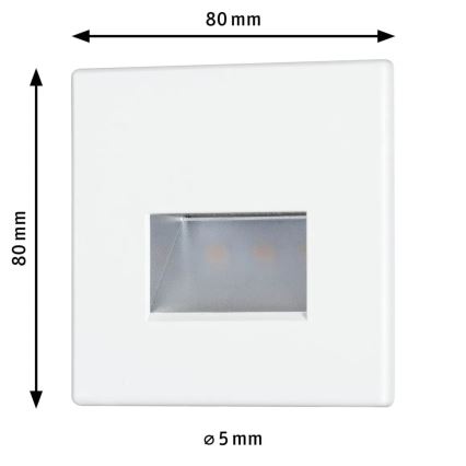 Paulmann 93093 - LED/1,2W Iluminación de escalera EDGE 230V