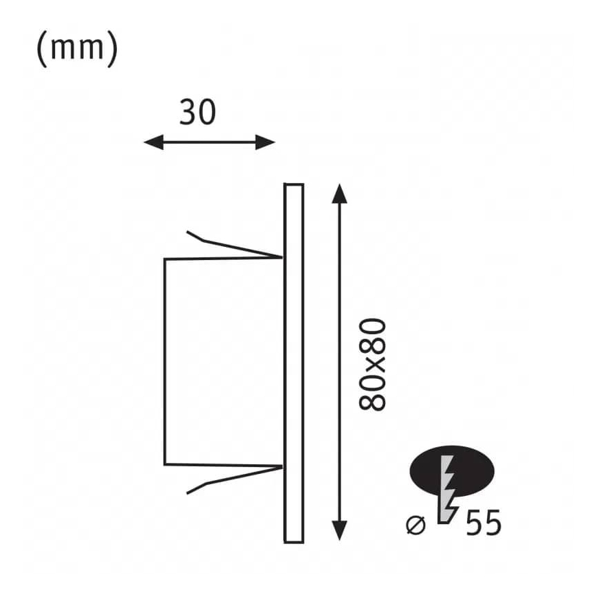 Paulmann 93093 - LED/1,2W Iluminación de escalera EDGE 230V