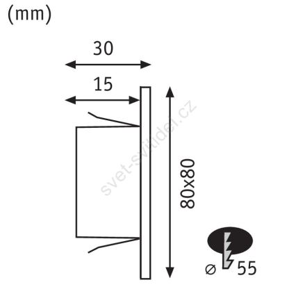 Paulmann 93094 - LED/1,2W Iluminación de escalera EDGE 230V