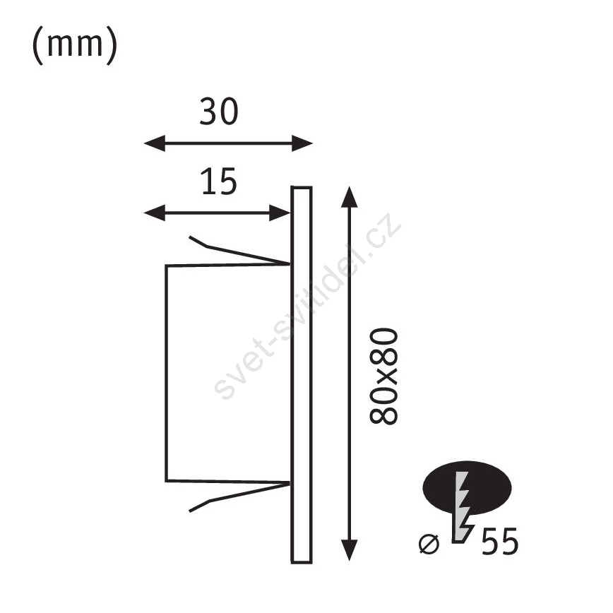 Paulmann 93094 - LED/1,2W Iluminación de escalera EDGE 230V
