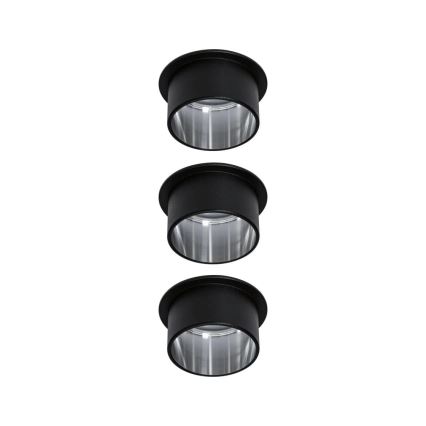 Paulmann 93383 - JUEGO 3xLED/6W IP44 Lámpara empotrable regulable para el baño GIL 230V