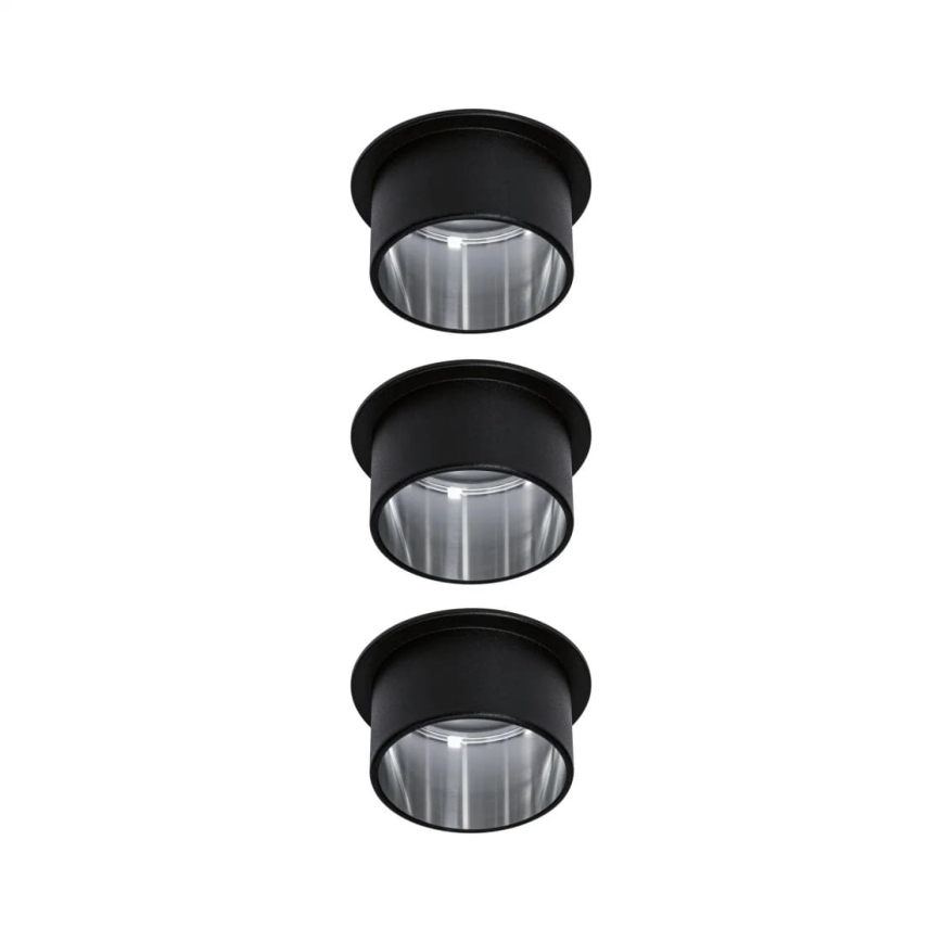 Paulmann 93383 - JUEGO 3xLED/6W IP44 Lámpara empotrable regulable para el baño GIL 230V