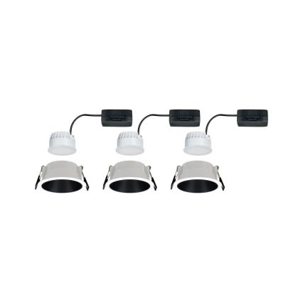 Paulmann 93402 - SET 3xLED/6W IP44 Lámpara empotrable regulable para el baño COLE 230V