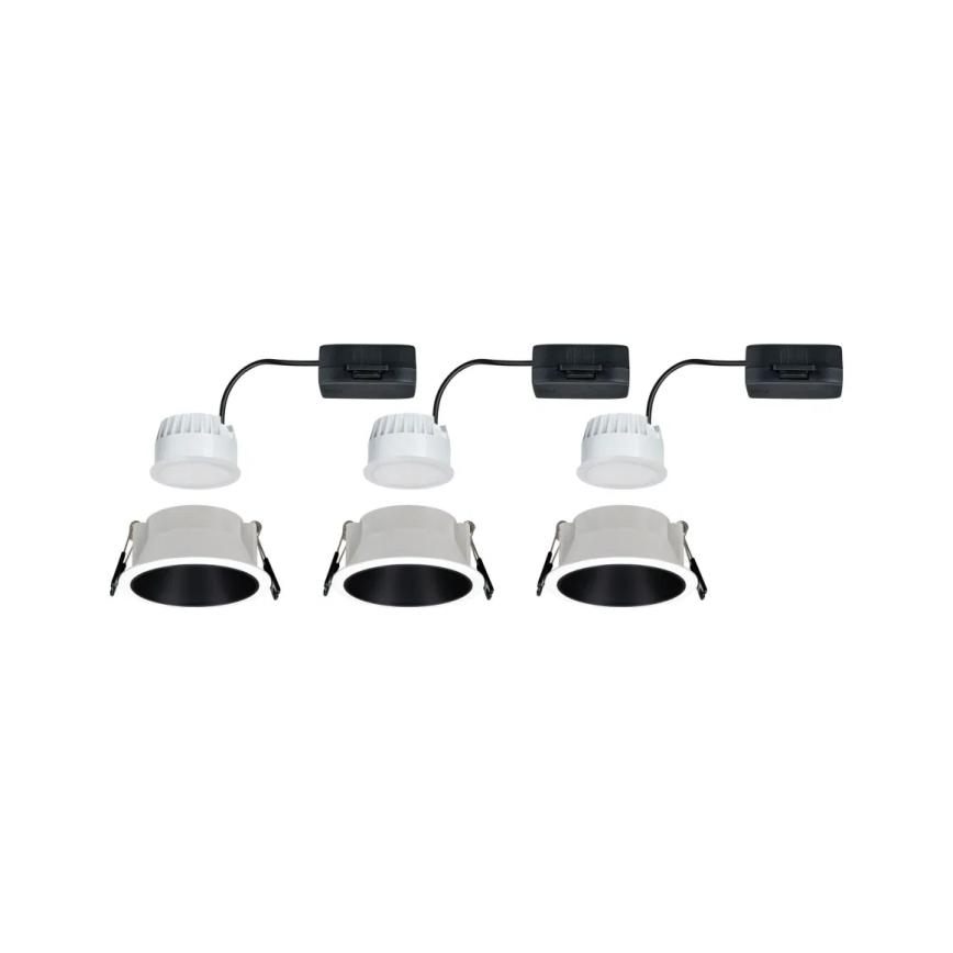 Paulmann 93402 - SET 3xLED/6W IP44 Lámpara empotrable regulable para el baño COLE 230V