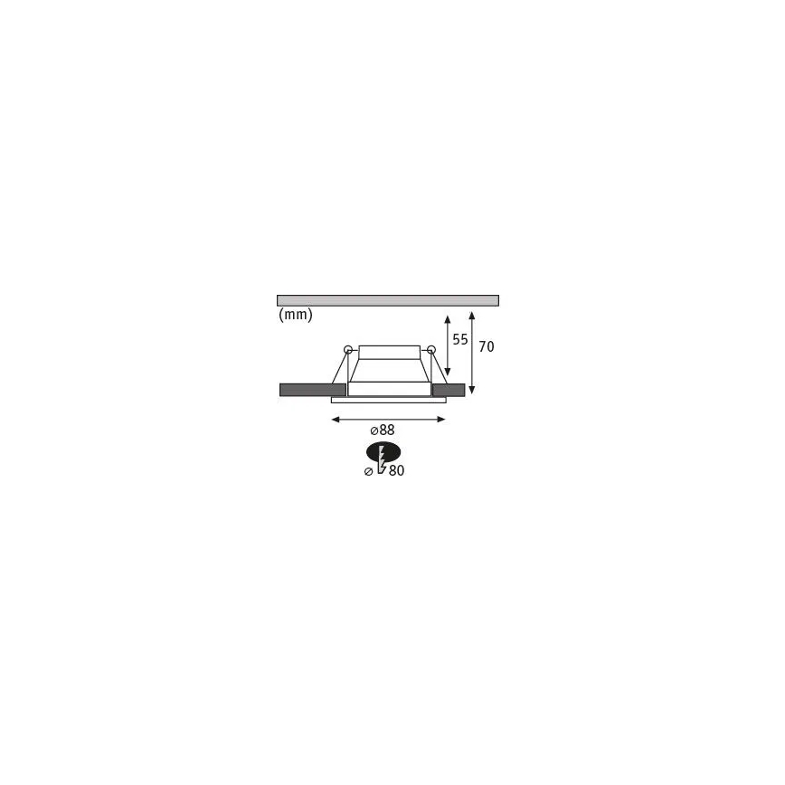 Paulmann 93402 - SET 3xLED/6W IP44 Lámpara empotrable regulable para el baño COLE 230V