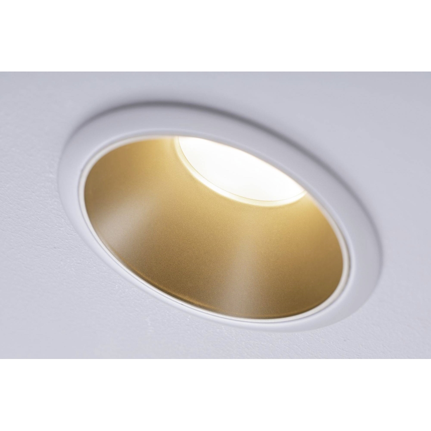 Paulmann 93406 - JUEGO 3xLED/6,5W IP44 Luz empotrable de baño regulable COLE 230V