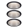 Paulmann 93408 - JUEGO 3xLED/6,5W IP44 Luz empotrada de baño regulable COLE 230V