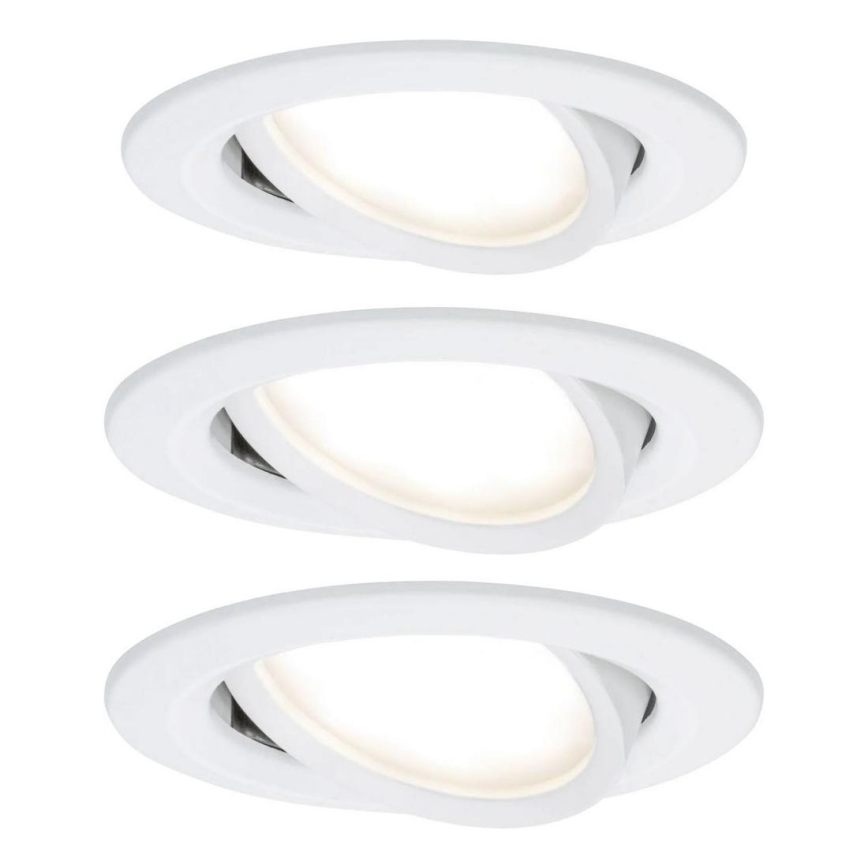 Paulmann 93449 - SET 3xLED/6,5W IP23 Lámpara empotrable de baño NOVA 230V