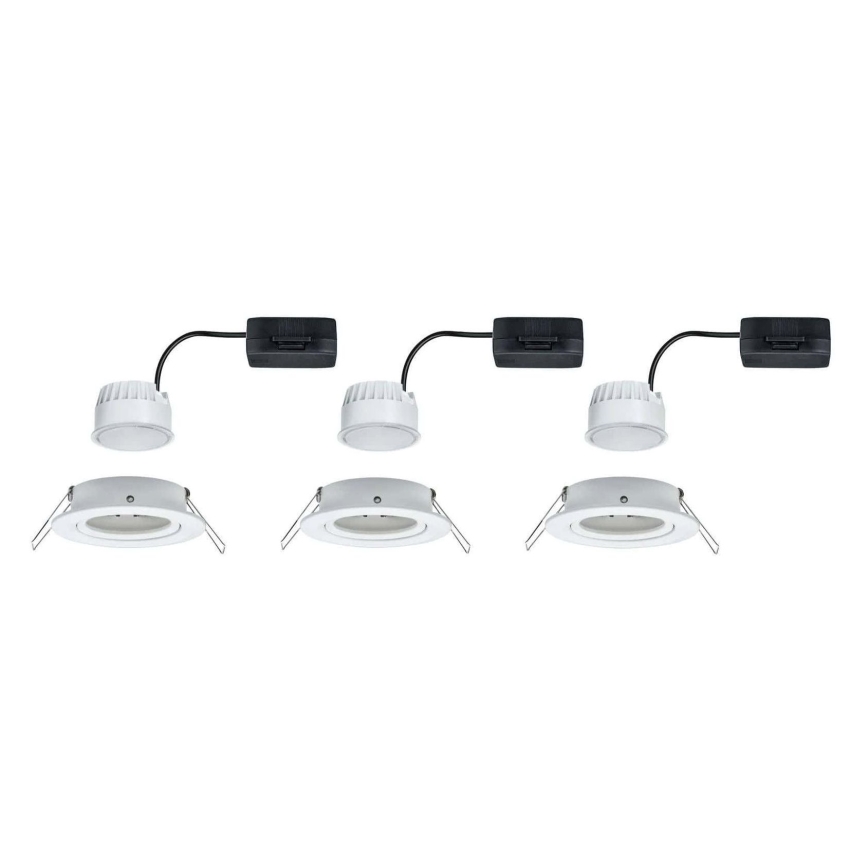Paulmann 93449 - SET 3xLED/6,5W IP23 Lámpara empotrable de baño NOVA 230V