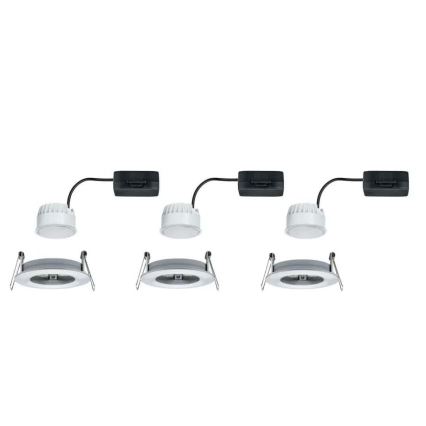 Paulmann 93462 - SET 3xLED/6W IP44 Lámpara empotrable de baño NOVA 230V