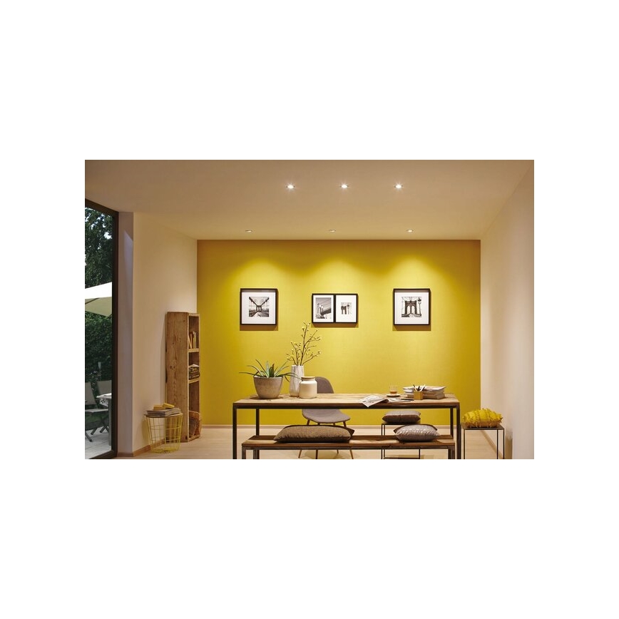Paulmann 93483 - JUEGO 3xLED/6,5W IP23 Luz empotrada de baño regulable NOVA 230V