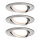 Paulmann 93483 - JUEGO 3xLED/6,5W IP23 Luz empotrada de baño regulable NOVA 230V