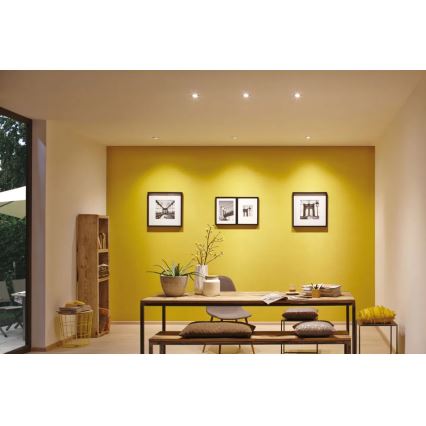Paulmann 93895 - SET 3xLED/6W IP44 Lámpara empotrable regulable para el baño NOVA 230V