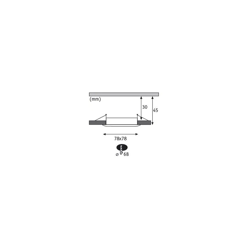 Paulmann 93895 - SET 3xLED/6W IP44 Lámpara empotrable regulable para el baño NOVA 230V