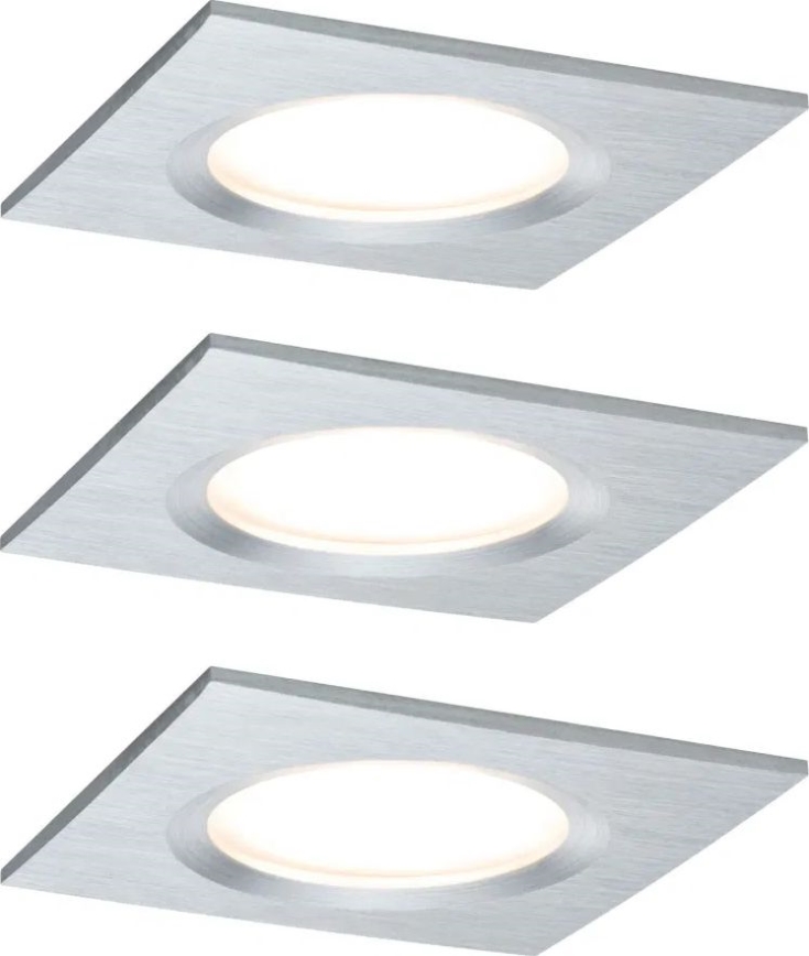 Paulmann 93895 - SET 3xLED/6W IP44 Lámpara empotrable regulable para el baño NOVA 230V