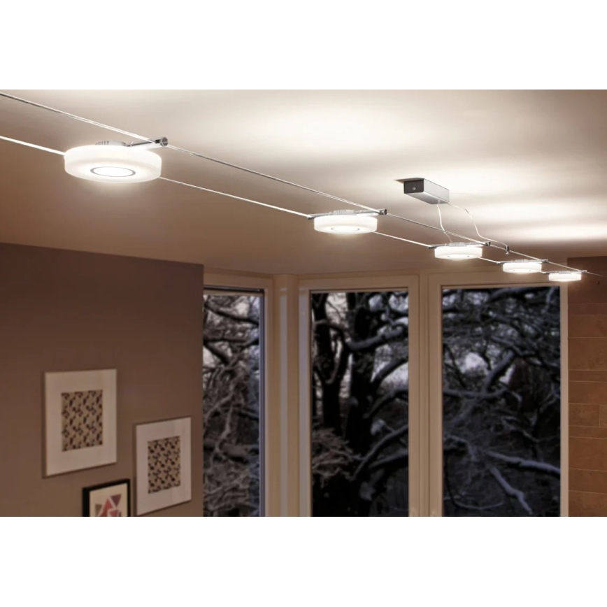 Paulmann 94090 - Foco LED/4W para sistema de cable DISC 12V blanco